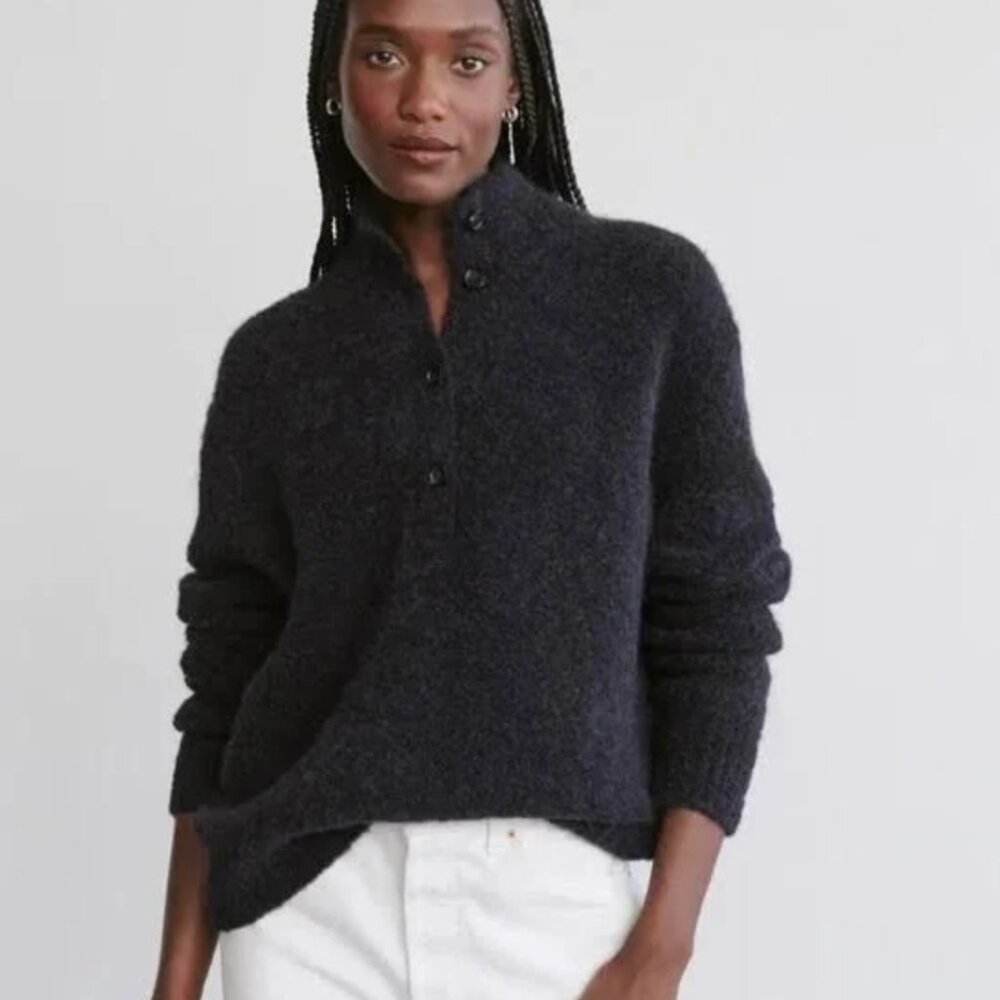 jenni kayne boucle button pullover